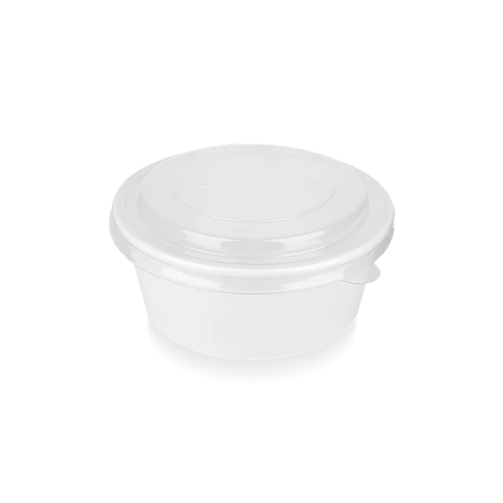 Salatschale 750 ml Ø 148 mm Weiß – auslaufsichere Kartonschale für große Salate, Bowls & Take-Away Gerichte