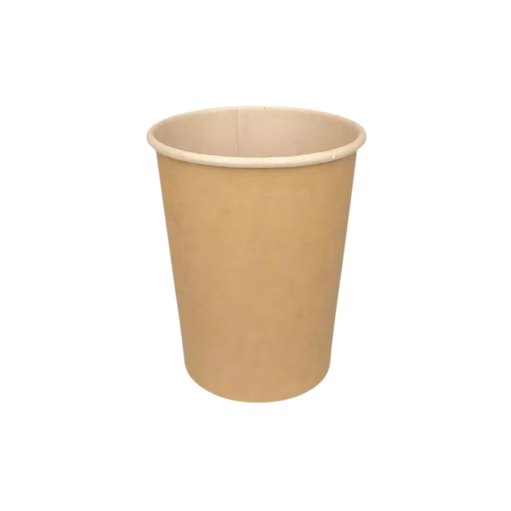 Kraftbrauner Pappbecher 177 ml Ø 73 mm – recycelbar, lebensmittelsicher & auslaufsicher, ideal für Kaffee und Events