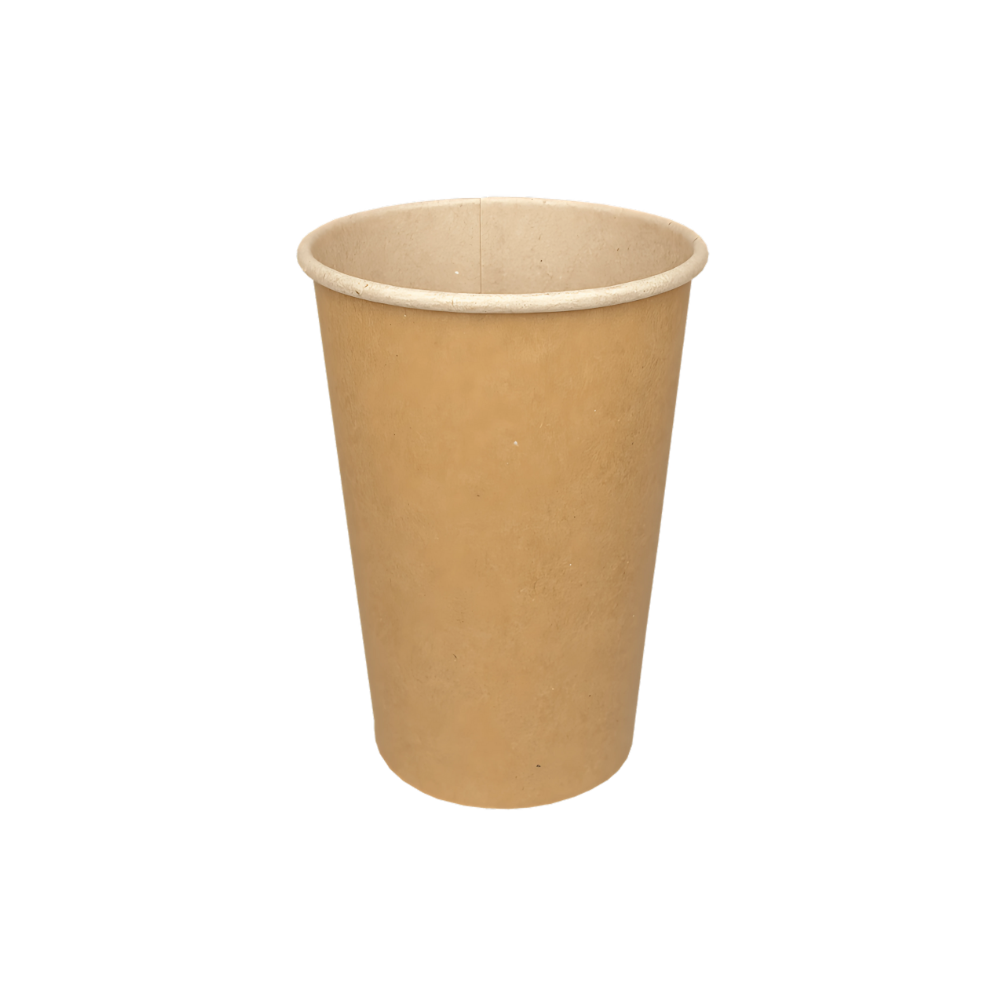 Kraftbrauner Pappbecher 177 ml Ø 73 mm – recycelbar, lebensmittelsicher & auslaufsicher, ideal für Kaffee und Events