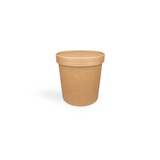 Papp-Suppenbecher, 750ml, Ø115mm, Kraftbaun, BIO