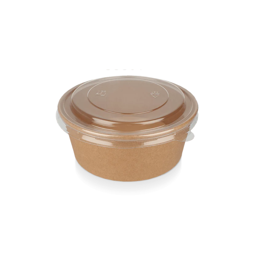 Papp-Salatschale, 750ml,  Ø148mm, Kraftbraun