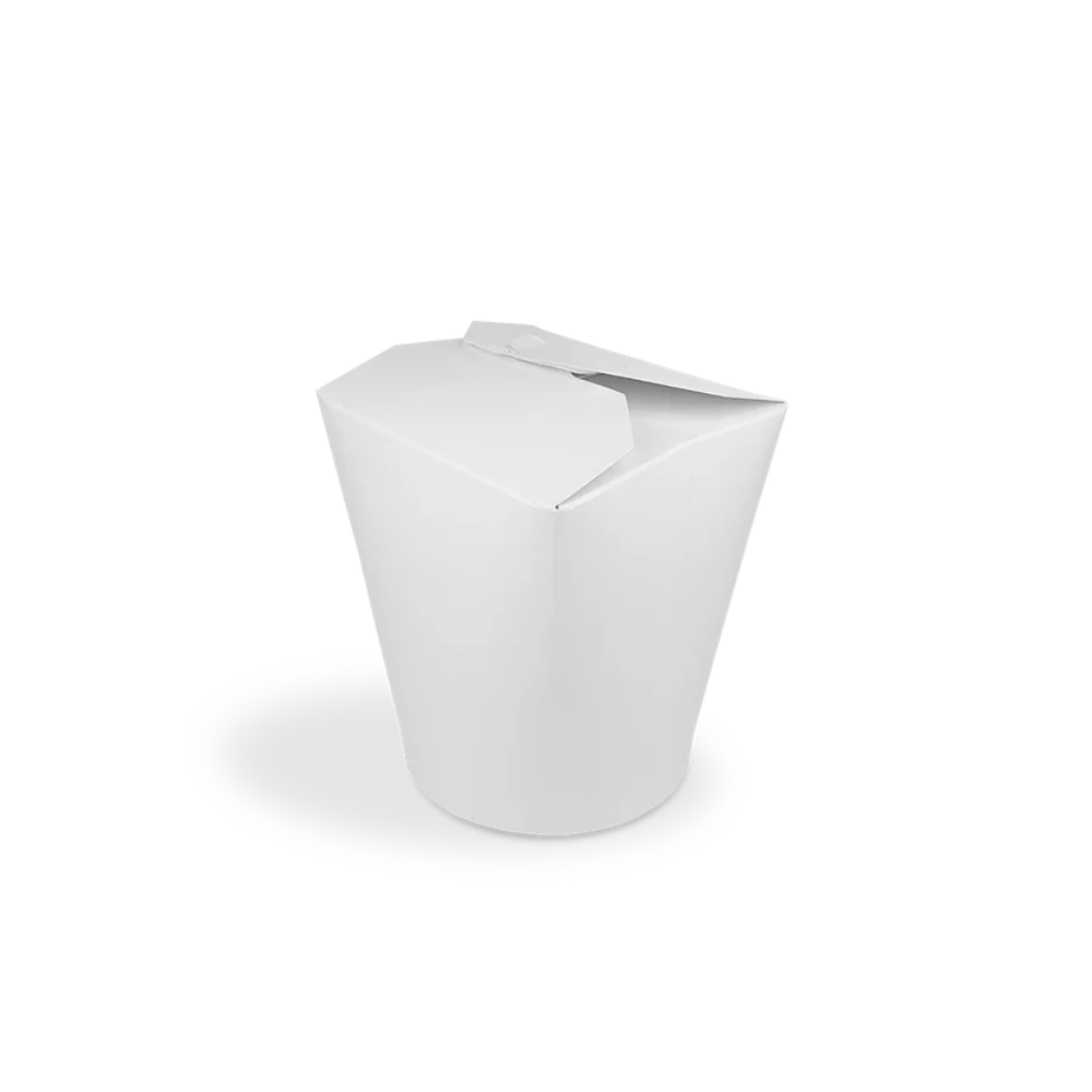 Papp-Nudelbox L, 1000ml, Ø100mm, weiß