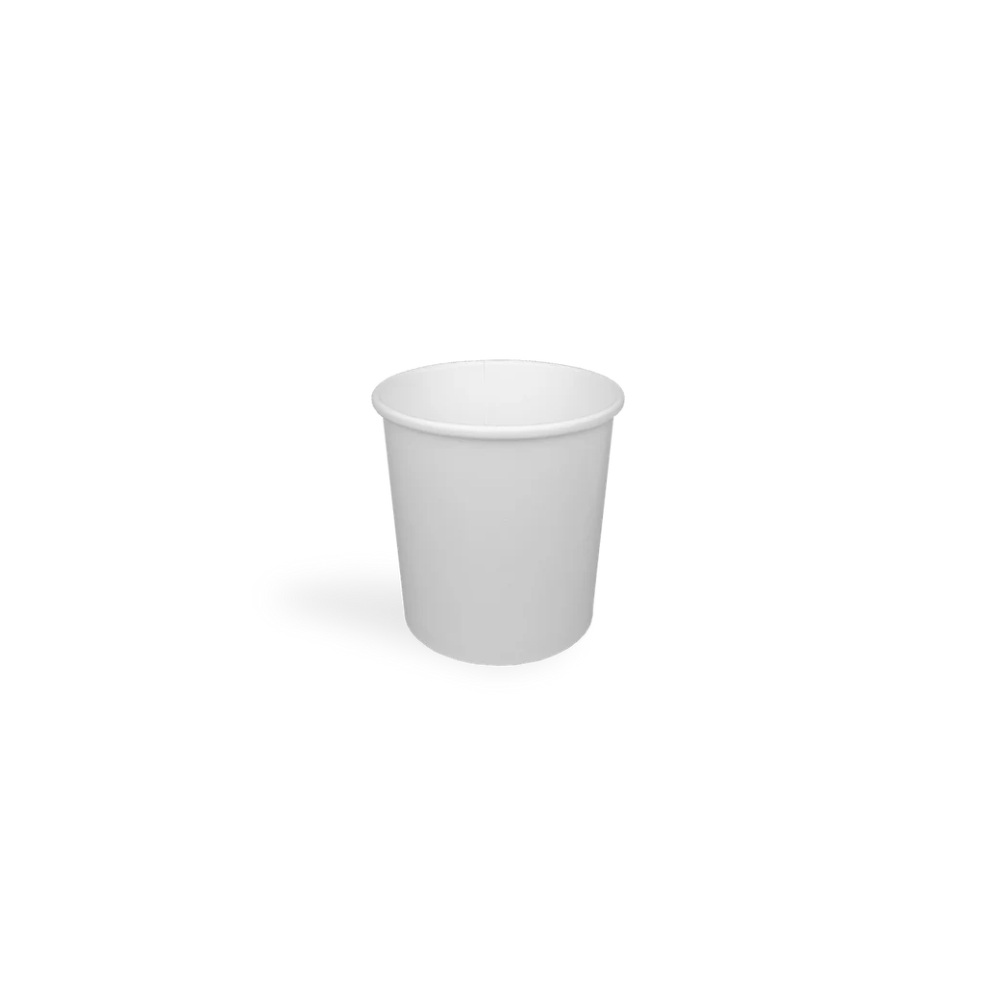 Papp-Suppenbecher, 360ml, Ø90mm, Weiß, BIO
