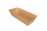 Papp-Snackschale, A5, 114x39x35mm, PLA-Beschichtung, BIO, Kraftbraun