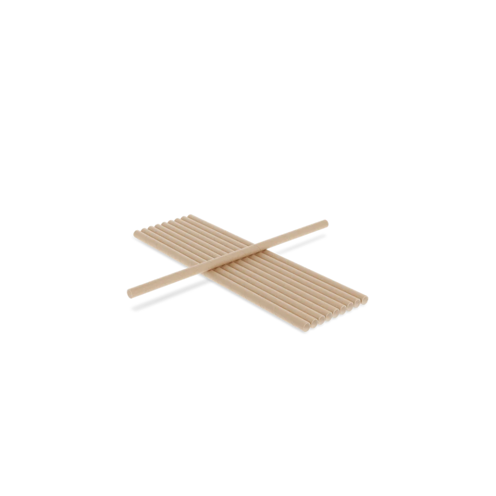 Papier-Strohhalme, 230mm, Ø8mm, Natur, FSC