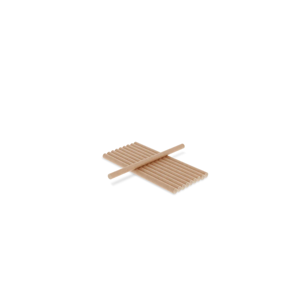Papier-Strohhalme, 150mm, Ø8mm, Natur, FSC