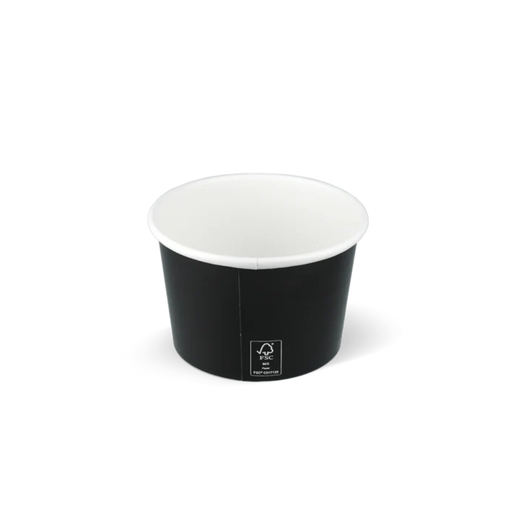 Eisbecher, schwarz, FSC, 240ml / 8oz