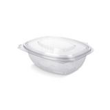 Salatschale mit Klappdeckel, 1000ml, Transparent, rPET
