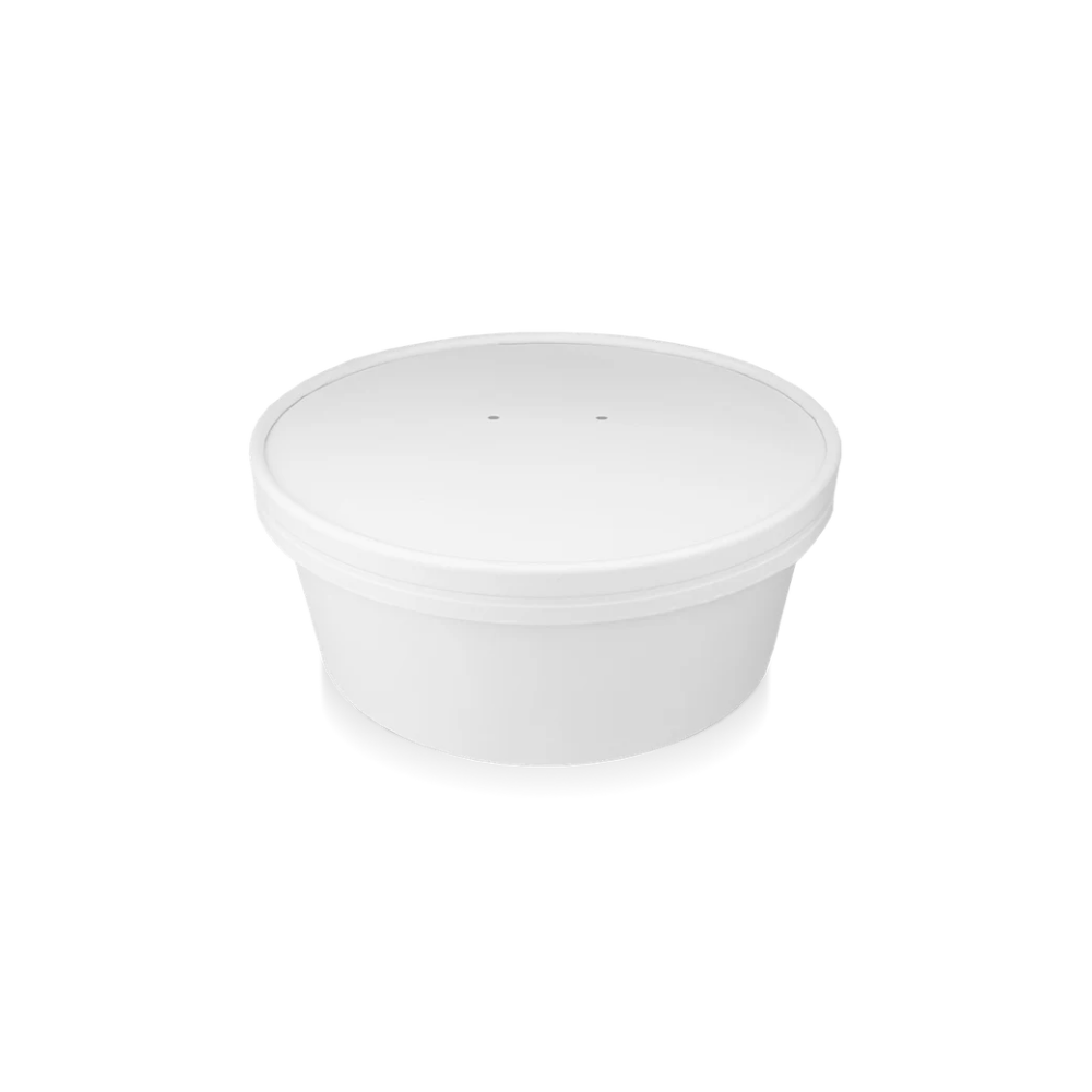 Papp-Deckel für 900-1300ml, Ø184mm, Weiß