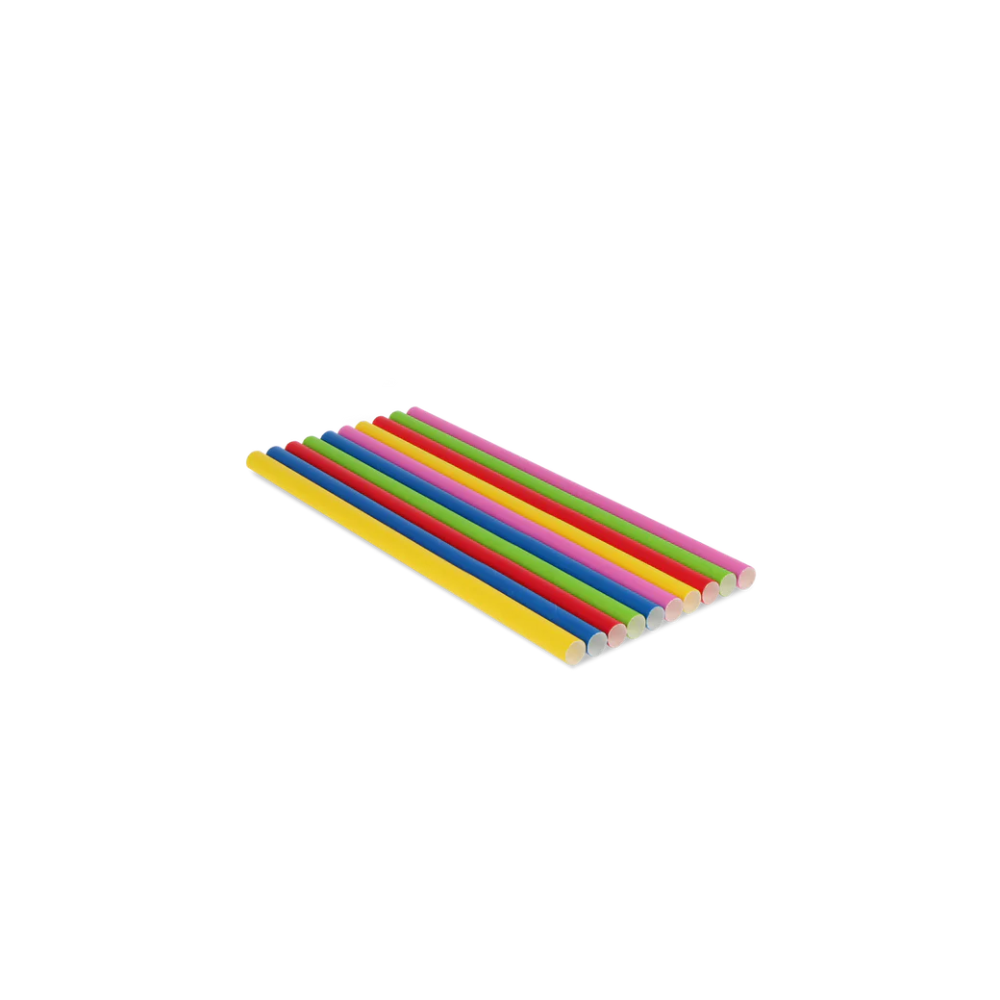 Papier-Strohhalme, 240mm, Ø10mm, Bunt, FSC