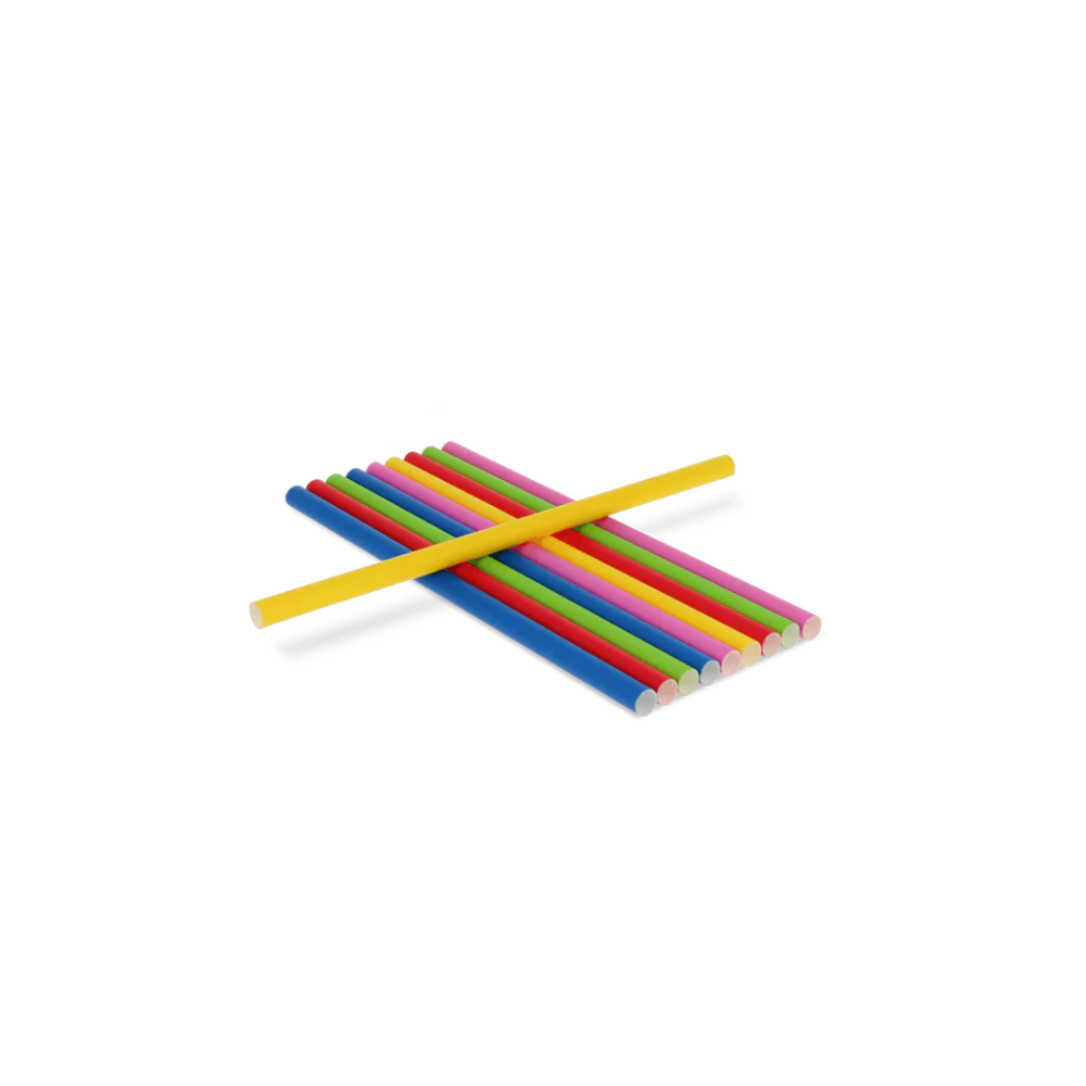 Papier-Strohhalme, 240mm, Ø10mm, Bunt, FSC