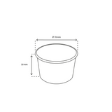 Eisbecher, weiß, 120ml / 4oz