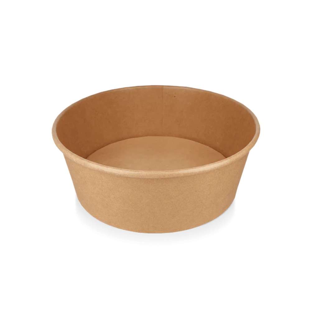 Papp-Salatschale, 1300ml,  Ø184mm, Kraftbraun
