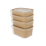 Papp-Mikrowellenschale, 750ml, Kraftbraun, 300STK, Karton