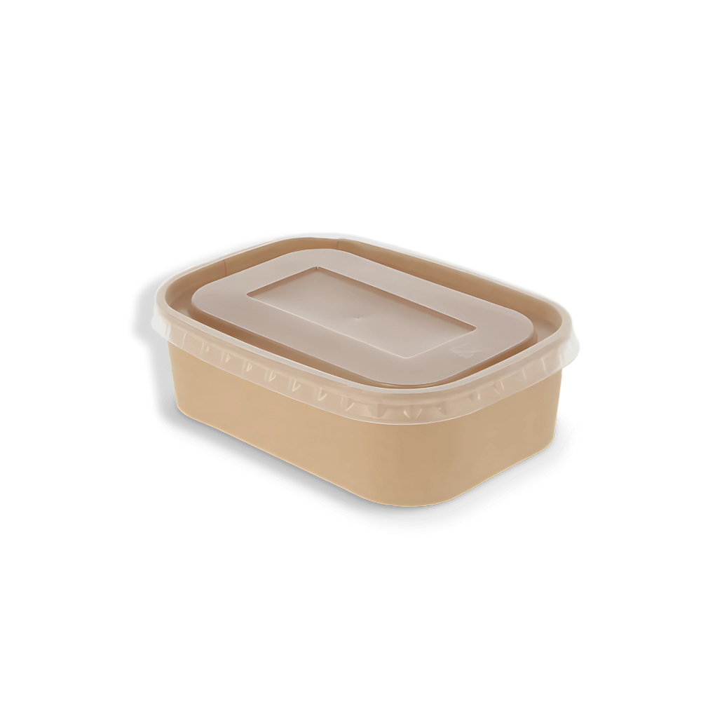 Papp-Mikrowellenschalen, 650ml, Kraftbraun