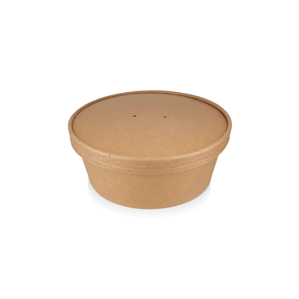 Deckel für 900-1300ml, Ø184mm, Kraftbraun