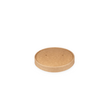Papp-Suppenbecher Deckel, 750ml, Ø118mm, Kraftbaun, BIO