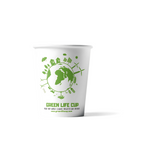 Pappbecher, 180ml, 7,5oz, Ø70mm, FSC, BIO Green Life