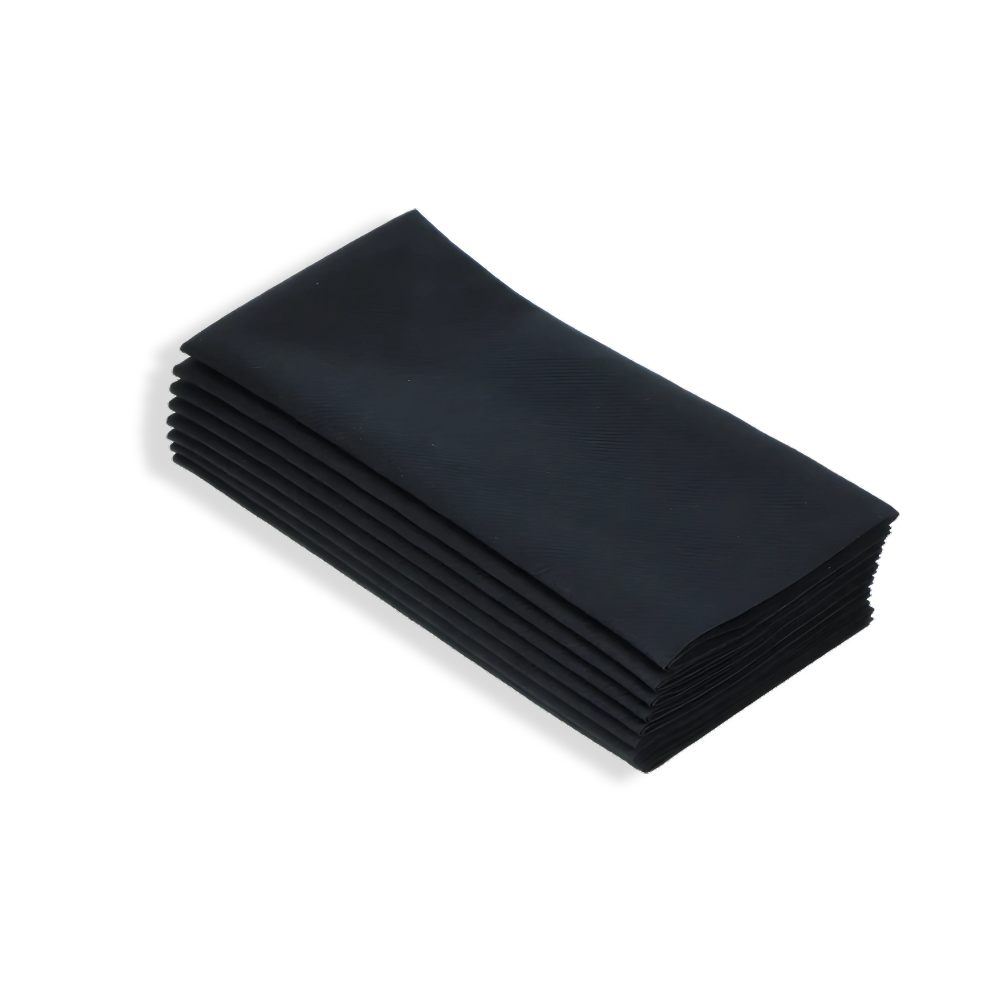 Servietten "AirLaid", 1/8 Falz,  400x400mm, BIO, Schwarz