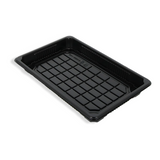Sushi Tray mit Deckel XL, 240x150x25mm, Schwarz