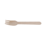 Einweggabel, 160mm, Holz, 100% FSC® BIO, Natur