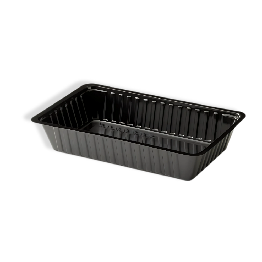 Snackschale, A14, 189x121x35mm, Kunststoff, Schwarz