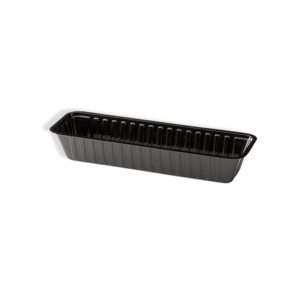 Snackschale, A16, 204x67x35mm, Kunststoff, Schwarz