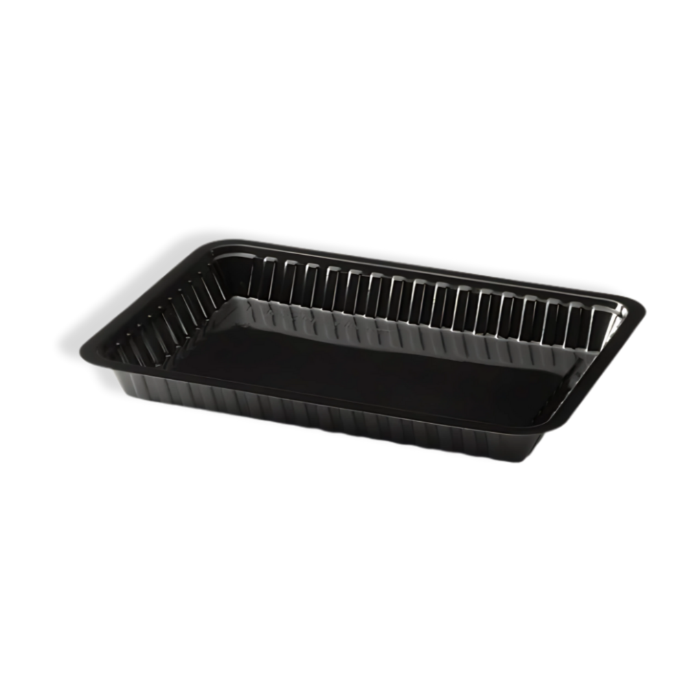 Snackschale, J3, 204x144x22mm, Kunststoff, Schwarz