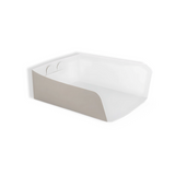 Papp-Snackschale, 170x130x60mm, BIO, Weiß