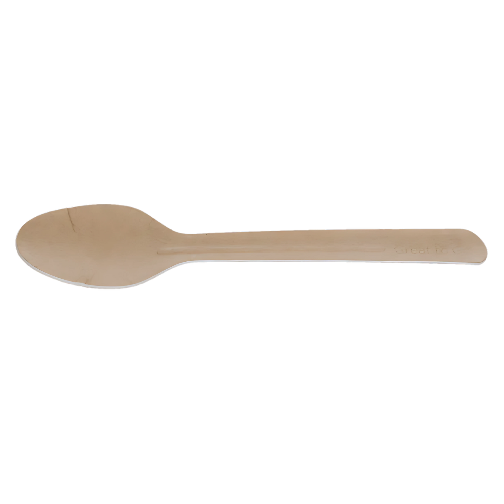 Einweg-Papplöffel, 165mm, BIO, Kraftbraun