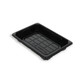 Sushi Tray mit Deckel S, 160x115x20mm, Schwarz