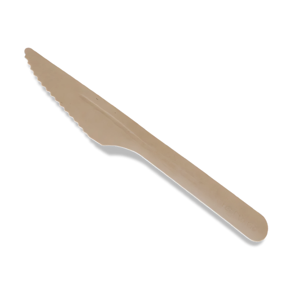 Einweg-Pappmesser, 165mm, BIO, Natur