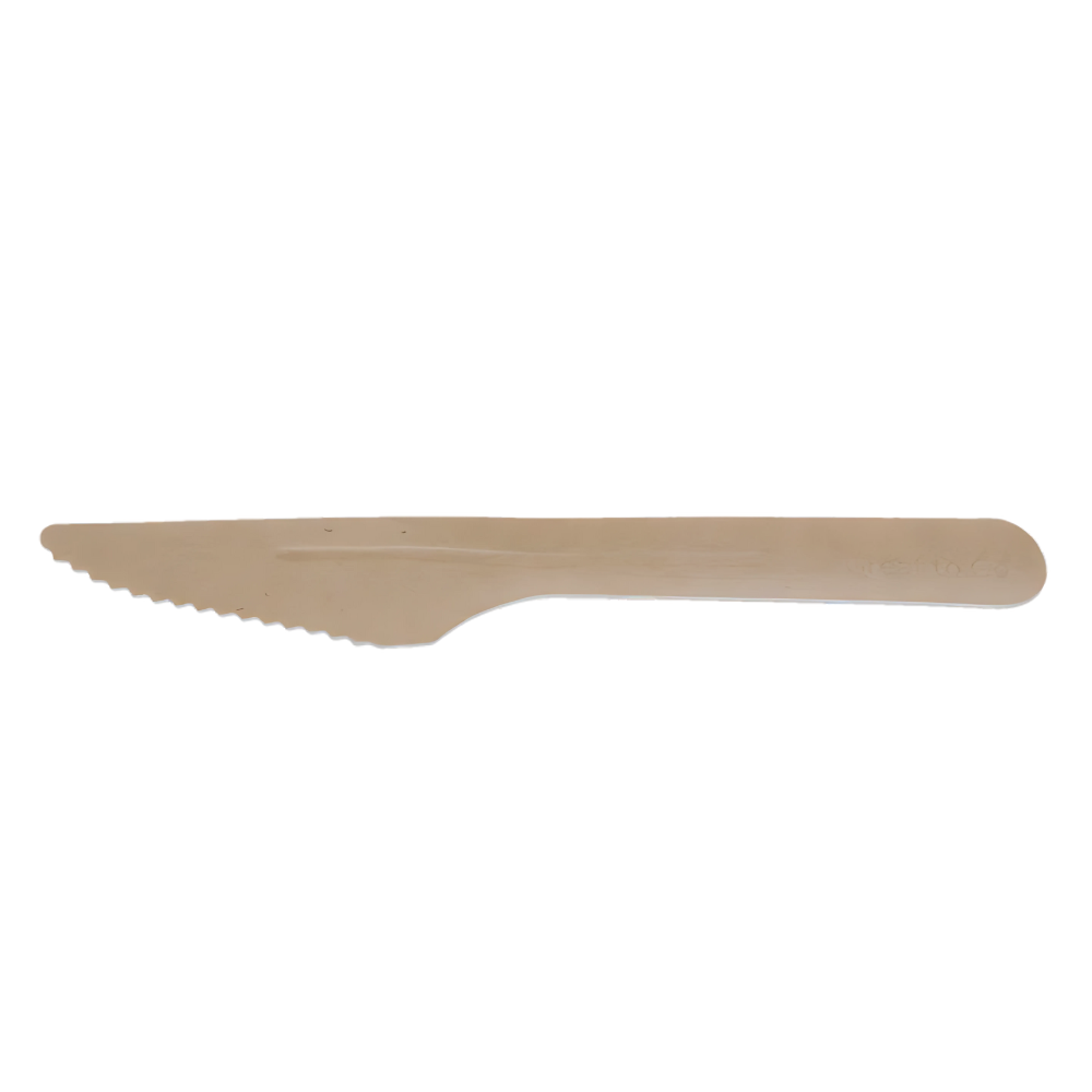 Einweg-Pappmesser, 165mm, BIO, Natur