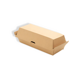 Papp-Hotdog-Box, 180x70x70mm, Kraftbraun
