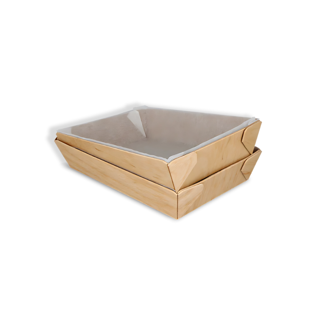 Snackschale, 144x100x35mm, Holz, Natur