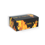 Papp-Snackbox "Fried Chicken/Tasty 'n Hot", M,  178x106x70mm, Bedruckt