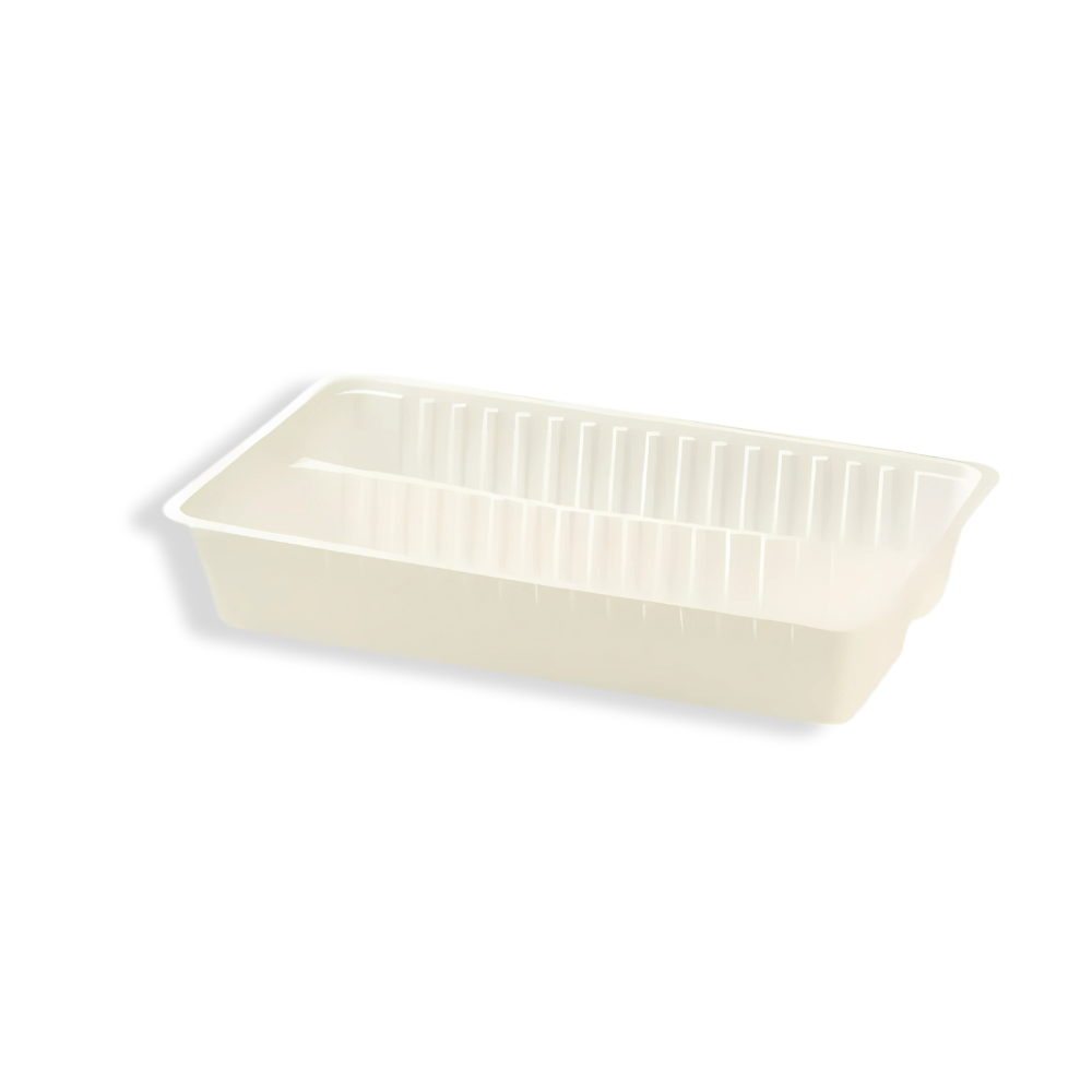 Snackschale, 2-geteilt, 205x122x36mm, Kunststoff, Weiß