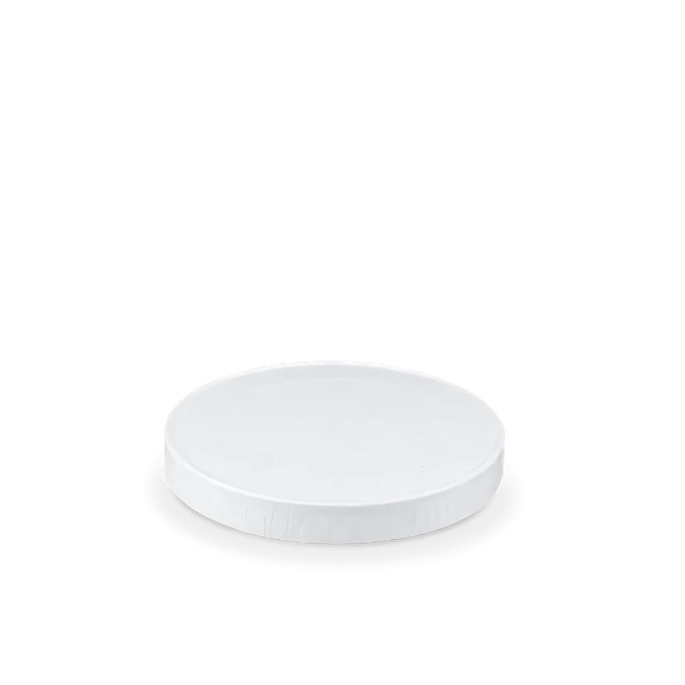 Papp-Deckel für Saucenbecher, Ø62mm, Weiß, BIO