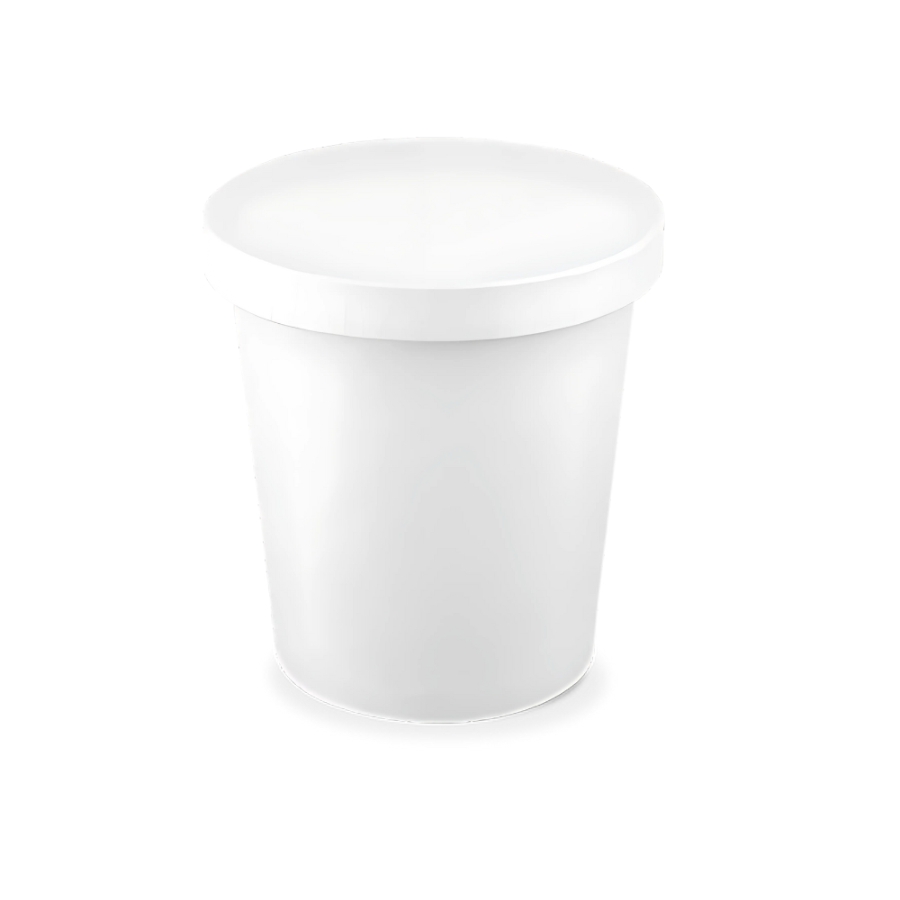 Papp-Deckel für Saucenbecher, Ø62mm, Weiß, BIO