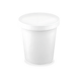 Papp-Deckel für Saucenbecher, Ø62mm, Weiß, BIO