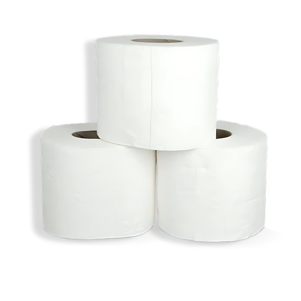 Toilettenpapier, 250 Blätter, 3-lagig, 100 % Zellulose