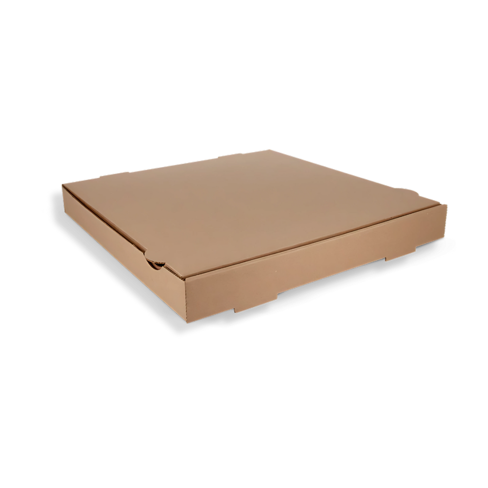 Pizza-Karton, 320x320x42mm, BIO, Kraftbraun