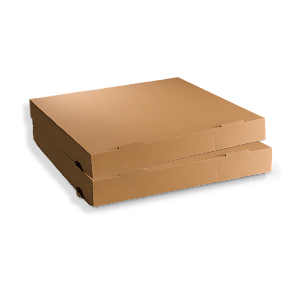 Pizza-Karton, 320x320x42mm, BIO, Kraftbraun