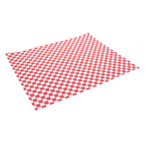 Einschlagpapier, 280x340mm, Rot/Weiß-Kariert