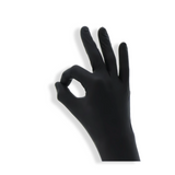 Einweghandschuhe XL, Nitril, Cat III, Schwarz