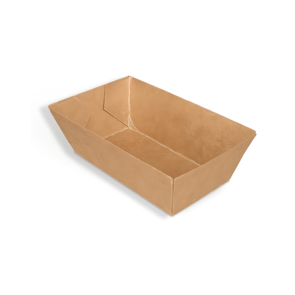 Papp-Snackschale, A1, 72x38x28mm, Kraftbraun