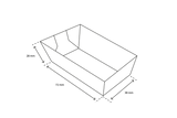 Papp-Snackschale, A1, 72x38x28mm, Kraftbraun