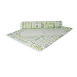 Einschlagpapier, 310x380mm, FSC®Mix BIO, Grün/Bedruckt