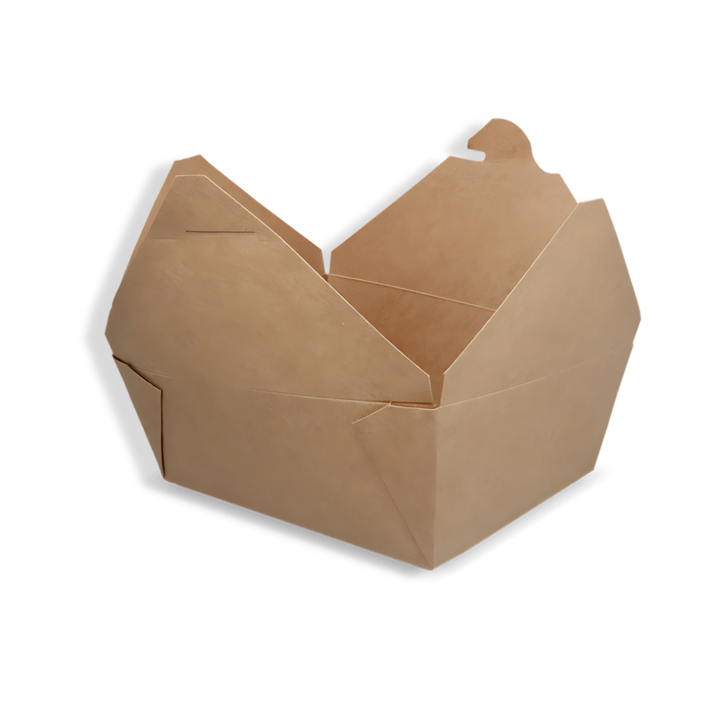 Papp-Menübox, 1500 ml, Kraftbraun