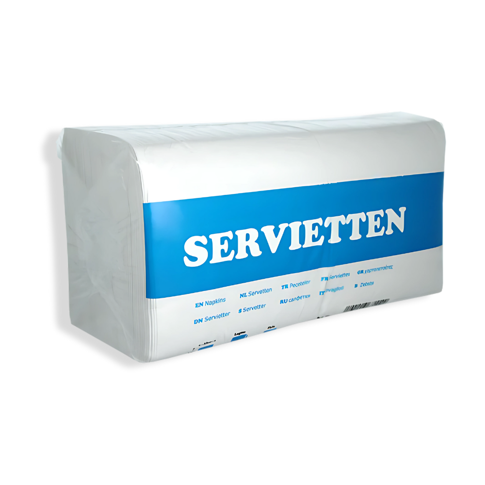 Servietten, 1/4 Falz, 330x330mm, BIO, Papier, Weiß